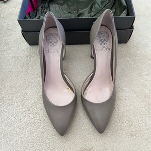 Vince Camuto Halona Heels in Mouse Grey